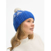 Шапка Holidale, синяя с молочным
