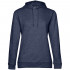 Толстовка с капюшоном женская Hoodie, синий меланж Толстовка с капюшоном женская Hoodie, синий меланж