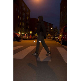 Пешеходный светоотражатель «Снежинка», белый