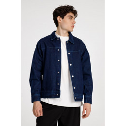 Куртка джинсовая O1, темно-синяя