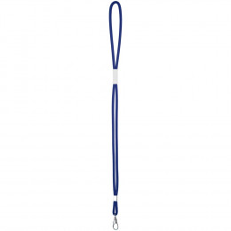 Шнурок для бейджа Tube Metal, синий