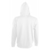 Толстовка мужская на молнии Soul Men 290 с контрастным капюшоном, белая