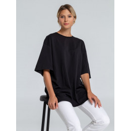 Футболка оверсайз «Чистая соль», черная