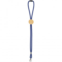 Шнурок для бейджа Tube Wood, синий