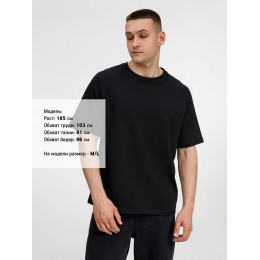 Футболка оверсайз унисекс Avenu, черная