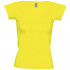 Футболка женская Melrose 150 с глубоким вырезом, лимонно-желтая Футболка женская Melrose 150 с глубоким вырезом, лимонно-желтая