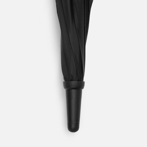 Зонт-трость Hidecolor с цветными спицами, черный с оранжевым