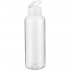 Бутылка для воды Plaske, прозрачная с белой крышкой