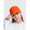 Бейсболка Classic, оранжевая с белым кантом